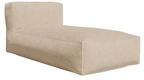 Vente-unique - Recamiere ohne Schlaffunktion 1 Noumara - Nylon - beige
