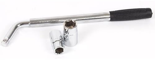 Generisch Schlüssel Radmutternschlüssel - Radmuttern | Teleskoprostschutz Steckschlüssel | Radmutternschlüssel | Kompaktes Integriertes Tragbares Werkzeug Mit Adapter Und Justierbar Für Reifenwechsel