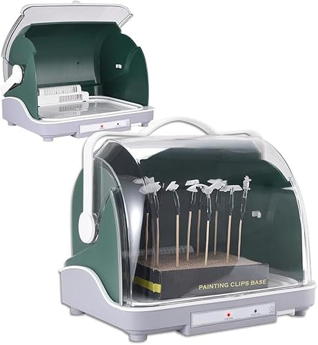 Cabine de pulvérisation électrique pour aérographe, 120 W avec air froid/chaud et couvercle anti-poussière, déshydrateur pour modèles et miniatures