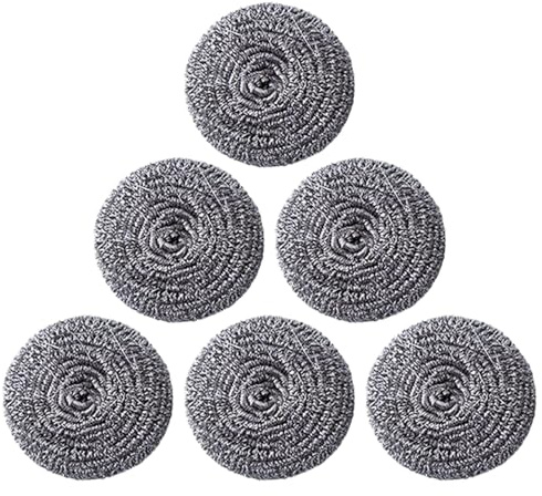 Limpiador de ollas de acero inoxidable, limpiador de vajilla reutilizable, resistente al calor, para restaurante, hogar, baño, cocina, estufa, fregadero, barbacoa, camping