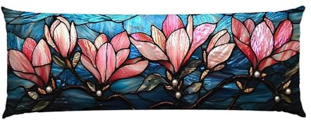 Cuscino Corpo Cuscino Gravidanza 120x40cm, Supporto Total Body Ergonomico, Copricuscini Allattamento e Maternità con Federa Velluto Lavabile, per Schiena, Pancia e Gamb (Orchidea rosa) p-746