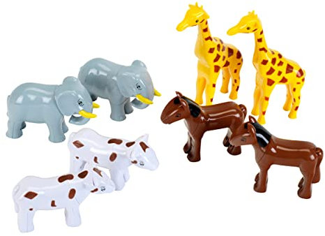 Theo Klein 66 Funny Puzzle Magnettierpuzzle, 8 Tiere | Puzzleteile Werden mit Magneten verbunden | Motorikspielzeug | Spielzeug für Kinder ab 1 Jahr