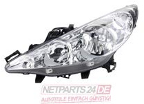 JOHNS Projecteur principal 57 27 09 Compatible avec PEUGEOT 207 3/5 portes WA, WC 207 CC WD 207 SW WK