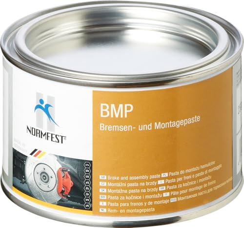 Normfest BMP Bremsenmontagepaste – Hochleistungs-Trennmittel bis +1.100 °C – metallfrei, silikonfrei, ABS-/ASR-kompatibel – Korrosionsschutz für Bremsanlagen & Schraubverbindungen – 250 g