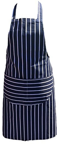 Discounted Cleaning Supplies Kitchen Chef Apron for Men & Women - Butchers Apron for Men - Men’s Apron for Cooking - Professional Chefs Apron Double Pockets – Blue