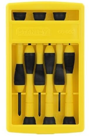 Stanley Hand Tools 66-052 6 Piece Precision Screwdriver Set