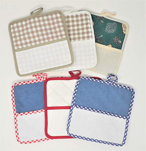 PRESINE 18X18 CM con Tela Aida CONF da 6 Pezzi ASSORTITE