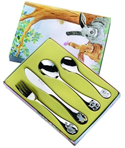 Set couverts enfants Acier arche de Noé 370001