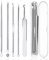 5 Piezas Herramientas para Eliminar Espinillas, Extractor Punto Negro Comedones Blackhead Remover Kit, Kit Profesional para Limpiador de Acne, Poros, Granos