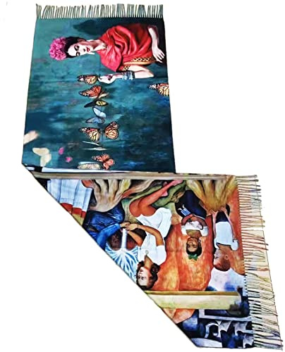 Toocool Unisex Schal Stola Klimt Van Gogh Kandinsky Monet Foulard Kunstgemälde 70x170cm Tuch Berühmte Meisterwerke Tragbare Kunst A001