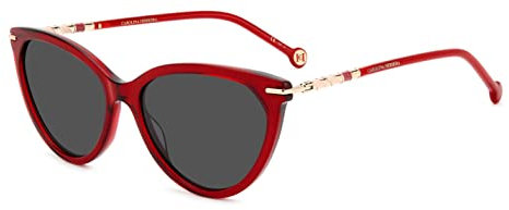 Carolina Herrera Her 0093/S Brille, Red, 57 für Damen, Rot