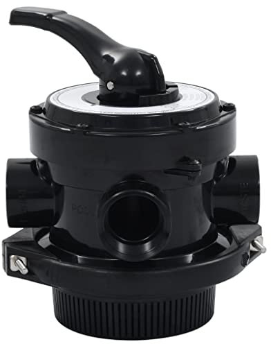 LIFTRR Quincaillerie avec vanne multiport pour filtre à sable ABS 3,8 cm 4 voies