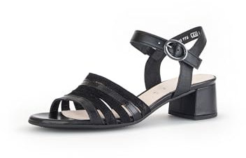 Gabor Damen Riemchensandalen, Frauen Sandalen,Best Fitting,Sandaletten,Sommersandalen,Sommerschuhe,Freizeitschuhe,schwarz,40 EU / 6.5 UK
