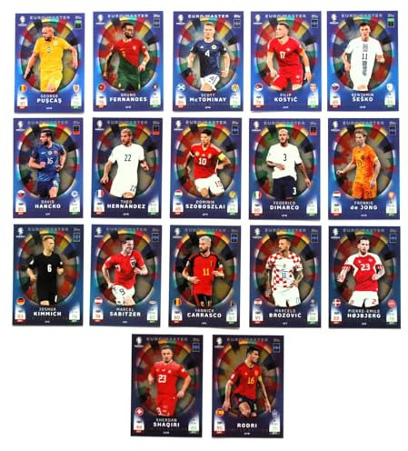 Topps Match Attax Euro 2024 - Set 17 x Euro Master Limited Edition komplett NEU