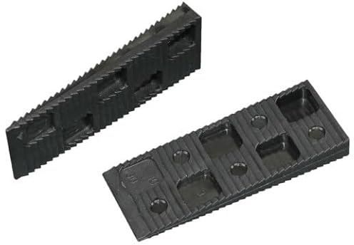 SILISTO Premium monteringkilar, fönsterdörrar plastkilar, avståndsklinor, avståndshållare terrassbrädor och fönsterfästkilar, underlag 80 x 30 x 10 mm, 100 stycken