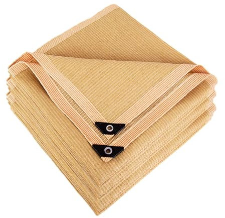 Bâche en maille de qualité supérieure à 95 % avec œillets pour terrasse, auvent de jardin, pergola et serre - 3 x 6 m - Idéal pour couverture de plantes, voiture, grange, niche - Résistante aux UV et
