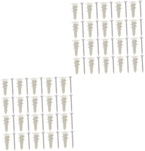 Alipis 80 Sätze Gipskartondübel Selbstbohrende Dübel für Gipsplatten Hochbelastbar zu Installieren für Wandmontage Dekorationen