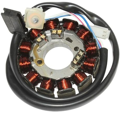 cyclingcolors lichtmaschine Stator Zündung Motor Motorrad Roller Moped kompatibel mit am6 minarelli beta rr yamaha tzr mbk x power 12 pol 4 kabel