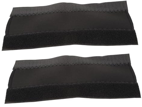 BATHVEVE 2 Stücke Bike Kettenschutz Rahmenprotektor Schwarz Verstellbar Mit Klettband Für Mountainbike Und Fahrrad Rahmen Langlebig Kratzfest Einfache Montage Für Fahrradrahmen Geeignet