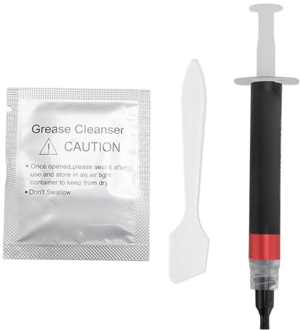 Plyisty Pasta Termica Non Conduttiva con Alta conducibilità Termica, Dura 5 Anni, Peso Netto 2G, per CPU, Scheda Grafica, Facile Applicazione, Materiale di Grasso Silicone