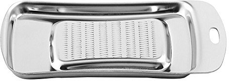 Weis Ingwerreibe Rallador de Jengibre, Acero Inoxidable, Plata, 14 x 7.2 x 2 cm