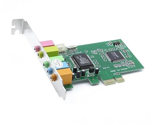 axGear PCI Express PCI-E 5.1 Ch 6 Channel PCIE Audio Digital Sound Card Adapter New