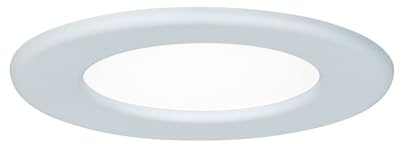 Paulmann 92058 LED Einbaupanel rund Deckenleuchte 6W Licht 4000K Neutralweiß LED Panel Weiß IP44 spritzwassergeschützt inklusive Leuchtmittel
