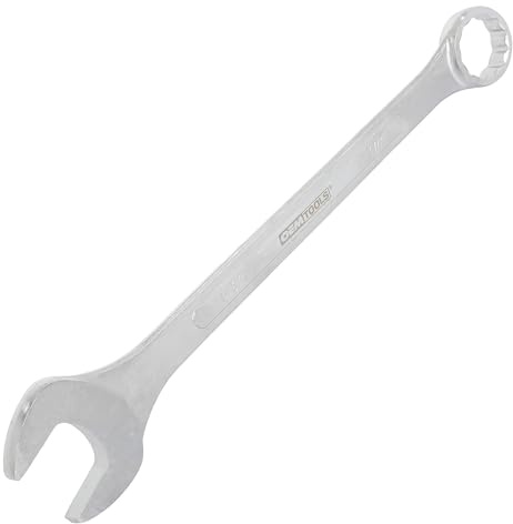 OEMTOOLS 22106 1-3/8 Jumbo Combination Wrench | One Open End & One Box Head on a Single Mechanics’ Wrench | Long-Shaft Wrench for Extra Torque & Leverage | Smooth Open End Doesn’t Mark Fasteners