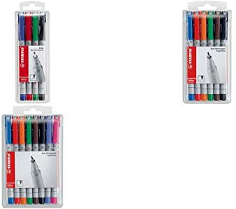 Stabilo® Folienschreiber OHPen universal Medium, wasserlöslich, 4er Etui; Packungsinhalt: 4 er Pack