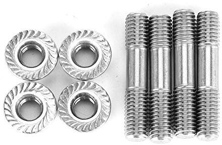 krümmer stehbolzen m8,Krümmer Stehbolzen M8,Auspuff Stehbolzen M8,Abgaskrümmerschrauben,M8 X 1,25 Mm,42 Mm,T25,T28,Muttern,Für Auto-Abgasanlage,4 Stück