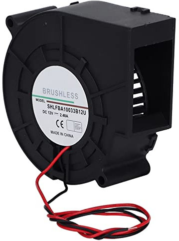 JOEBO Soplador de aire de enfriamiento, soplador de doble bola duradero ventilador de refrigeración para barbacoa para el hogar, picnic, camping, barbacoa, 12 V 2.4 A/694