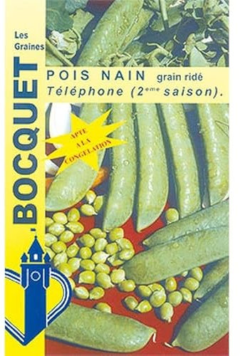Sachet de graines de Pois Téléphone nain (Onward) 200g - 200 g - Pois à grains ridés - LES GRAINES BOCQUET