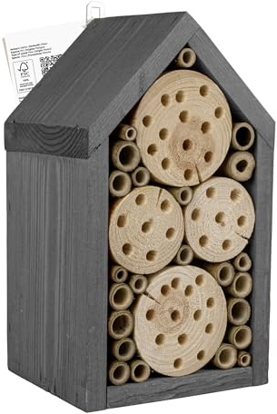 Windhager Hotel per insetti Residence, in legno e bambù, casetta per insetti da appendere, per insetti benefici come api selvatiche e vespe parassite, aiuto per la nidificazione degli insetti