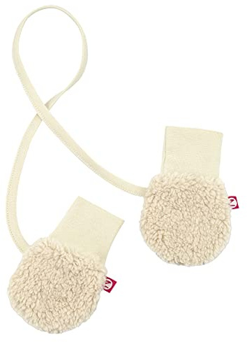 Zutano Fleece Mittens for Babies, Infants, and Newborns, Thumbless Outdoor Winter Baby Gloves, Oat Furry