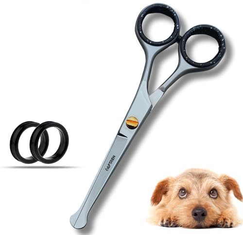 Tijeras curvas profesionales para el cuidado de perros Puntas redondas Tijeras curvas para mascotas para perros Gatos Mascotas 4CR Tijera curva de acero inoxidable Herramientas para el hogar