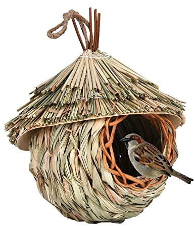 Streysisl Nichoir Oiseaux Exterieur Suspendus Nid Oiseau Sauvage Exterieur Nid De Colibris, Maisons De Colibris Tissées À La Main Cabane Fabriquée À La Main pour Les Merles