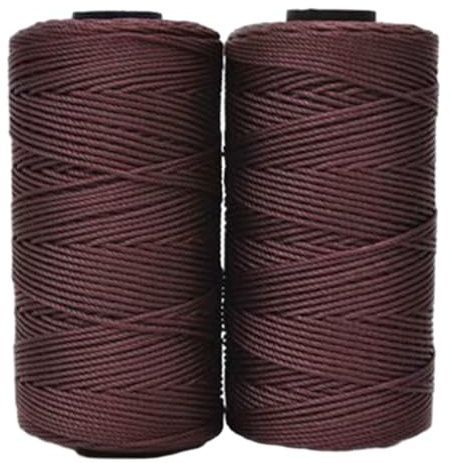 Morkite 2 Pezzi Cordino per Borse Uncinetto Filo Macrame 1mm x 230m Macrame Corda Colorata Cordoncino per Borse a Uncinetto, Arazzo da Parete, Acchiappasogni, Fai da Te