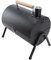 Charcoal Grills Outdoor BBQ Grill, Double Sided Portable Barrel Charcoal Grill with Nearly Cooking Grid Area, Outdoor Backyard Camping Picnics, Patio and Parties (Black with