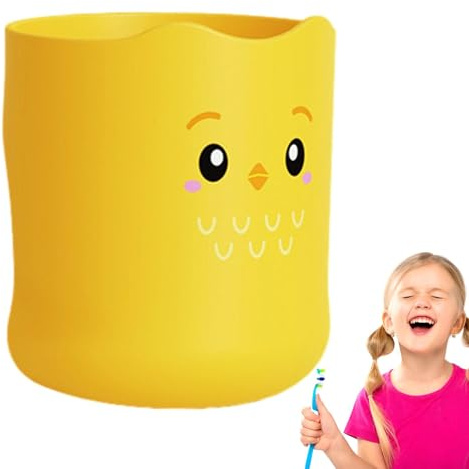 Tazze per collutorio per bambini, simpatica tazza per spazzolino da denti per bambini, Tazza per risciacquo della bocca con tazza d'acqua da 300 ml, Tazza per spazzolino infrangibile, adorabili access