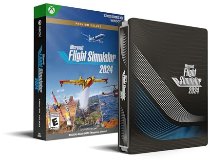 Xbox – Juego Microsoft Flight Simulator 2024 – Premium Deluxe SteelBook® Edition – Código Digital