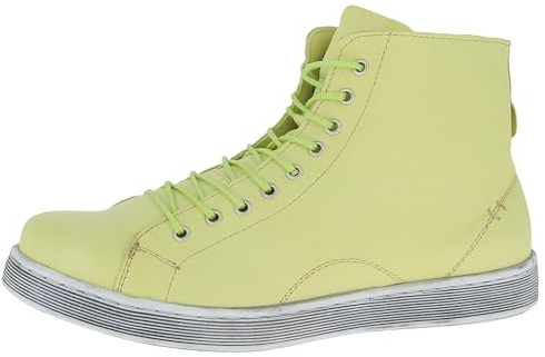 Andrea Conti dam high top sneakers, New Lemon, 36 EU, Ny citron, 36 EU
