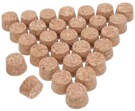 MOLUCKFU 30stücke Holz Flaschenkorken Flaschenverschlüsse Ersatz Kork Stecker Kegel Form Verschlüsse Für Basteln Und Gebrauch Zu Hause Restaurant