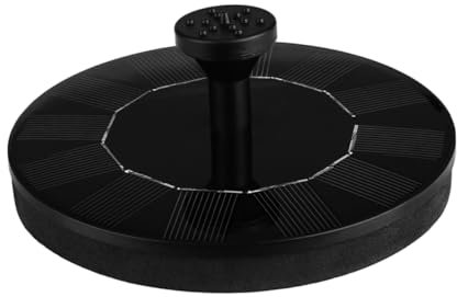 IMIKEYA 1 Satz Wasserfontäne solarpanel solarplatten ösch Noir vogeltränke vogelbad Fish Aquarium swor schwimmender Brunnen Wasserbrunnen für den Garten Wasserpumpe für Solarbrunnen Black