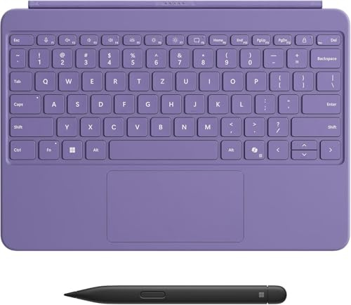 Microsoft Surface Pro 12 Keyboard + Slim Pen | Violett | QWERTZ | kompatibel mit Surface Pro 12