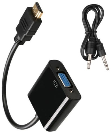 Portable HDMI to VGA adapter with 1080p converter for easy setup wear and corrosion resistance reproduction