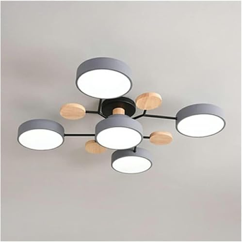 Takbelysning Cirkulär Akryl Led Taklampa Nordic Modern Semi Flush Mount Taklampa Nära Taket Lampor Armaturer För Vardagsrum Matsal Sovrum Hall Kök, G-5 Heads, Warm light