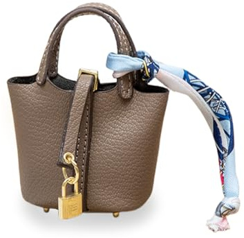 LAOYEFACAI Mini Taschenanhänger Süßer Leder Schlüsselanhänger Handtaschen Charm Perfekt für Damen Dekoration und Aufbewahrung kleiner Gegenstände