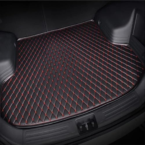 Auto Kofferraum Schutzmatte für Jeep Compass 2017-2022 2023 2024, Kofferraummatte rutschfeste Wasserdicht Unterlage Kofferraumwanne,Red