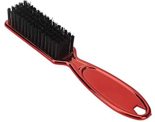 Pongnas Bartbürste, Stylingkamm für Männer mit Ergonomischem Griff, Multifunktionale Bürste, Sanft für Empfindliche Haut, Haare und Bartpflege (Rot)