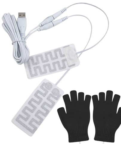 USB-värmefilm – elektriska värmekuddar för händer och fötter, USB-driven flexibel värmare, lätt och bärbar design för utomhusbruk på vintern, repar